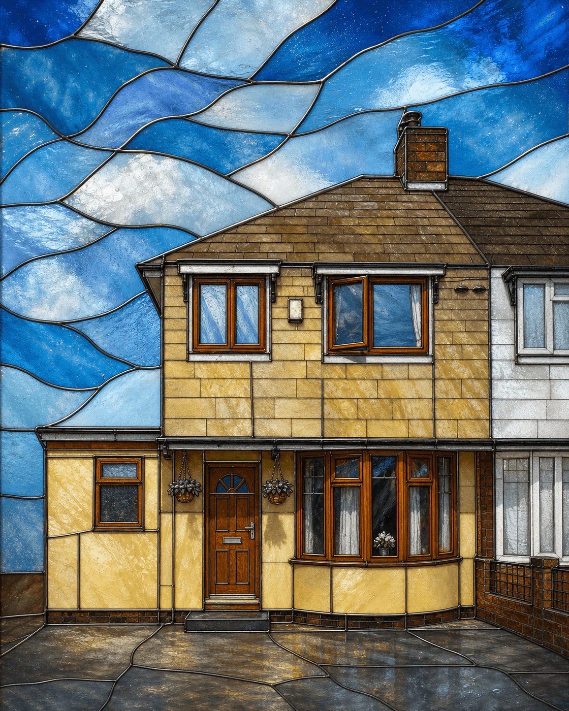 Glasshouse house portrait edition