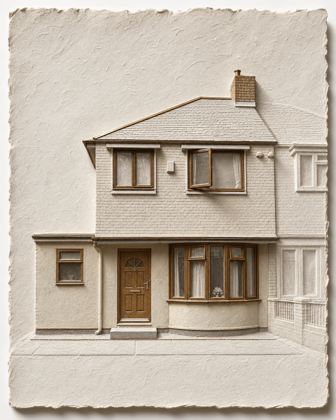 Sculptor's Relief in a Classic black frame
